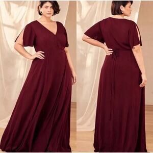 Lulu's Burgundy Maxi Dress